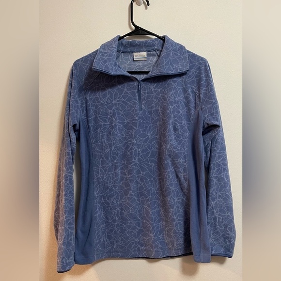 Columbia Tops - Columbia - Women’s Quarter Zip Printed Micro Fleece Pullover - Size L